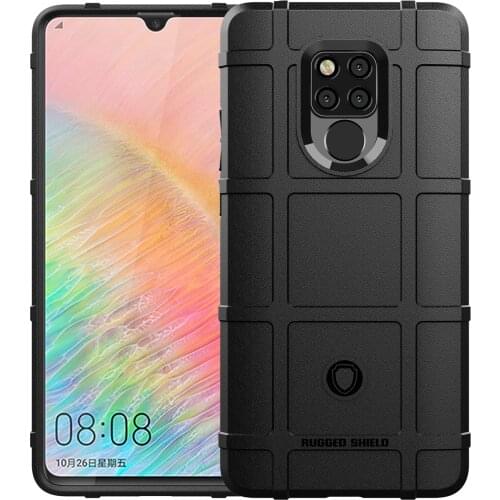 Huawei Mate 20X Carbon Fiber Silicone Phone Case For Huawei Mate 20 X 5G Case Rugged Armor Shock Absorption Shockproof Cover