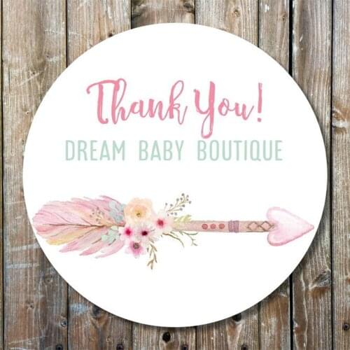 Thank You Business Stickers ， Arrow Business Stickers，Personalize Social Media Stickers, Order Package Lables