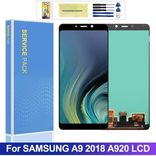 Super AMOLED LCD For Samsung Galaxy A9 2018 A9s A9 Star Pro SM-A920F/DS LCD Display Touch Screen Digitizer Replacment