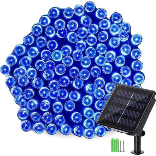 Outdoor Solar Fairy Lights 20m 200 LED Fairy Lights 8 Modes Waterproof String Lights for Garden Patio Balcony Decoration
