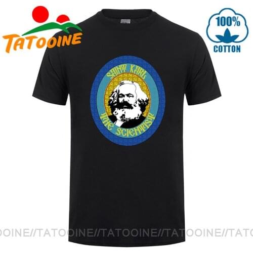 Tatooine Funny Saint Karl the Scientist T shirts men CCCP Soviet Communist Great Leader Marx T-shirt Communism Supervisor tshirt