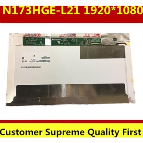 Free shipping HSD173PUW1 A00 A01 N173HGE-L21 L11 LP173WF1 B173HW02 V.1 V.0 B173HW01 V.5 1920x1080 LCD LED SCREEN PANEL