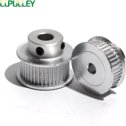 LUPULLEY S2M 45T Timing Belt Pulley Bore 5/6/6.35/7/8/10/12mm 45Teeth Stepper Synchronous Pulley Wheel With Belt Width 7/11mm