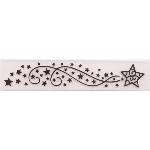 Stars Lace Plastic Embossing Folder Template For Scrapbooking Craft DIY Photo Album Card Holiday Decoration