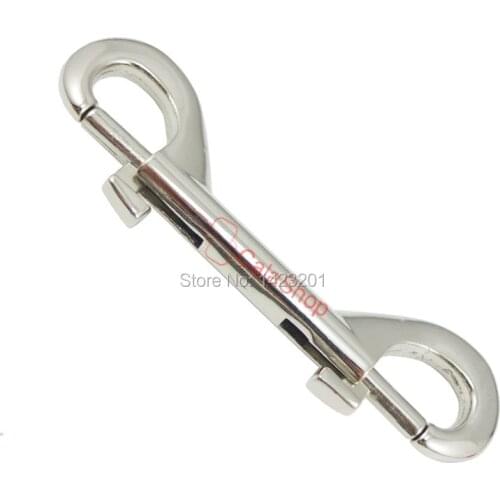 10 pcs 4" 1/2" luggage Double CLIP SNAP Hook Heavy Duty End pet tie Keychai F51