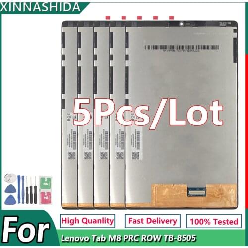 5PCS For Lenovo Tab M8 HD PRC ROW TB-8505X TB-8505F TB-8505 LCD Display Touch Screen Digitizer Assembly+tool
