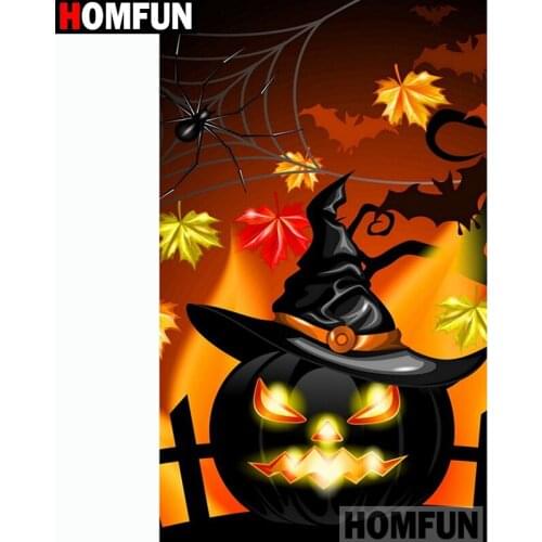 HOMFUN Full Square/Round Drill 5D DIY Diamond Painting "Cartoon pumpkin" Embroidery Cross Stitch 5D Home Decor Gift A13835