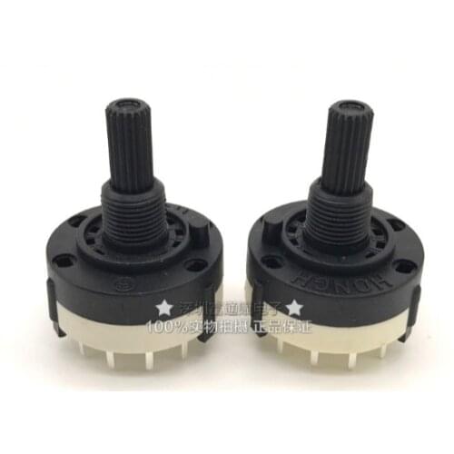 Free shipping 5pcs/lot RS26 1P12T Band Switch Band Channel Rotary Selector Switch 1 Pole 12 Position Selectable Position
