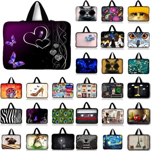 10.1 12 13 13.3 14 15.4 15.6 17.3 Laptop Notebook Computer PC Handle Sleeve Case Bag Cover Pouch For Samsung Sony Lenovo Asus