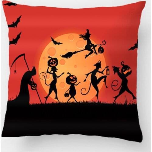 Halloween Themed Wedding Decorative Cushion Cover Pillow Case Customize Gift High-Quality By Lvsure For Sofa Seat Pillowcase