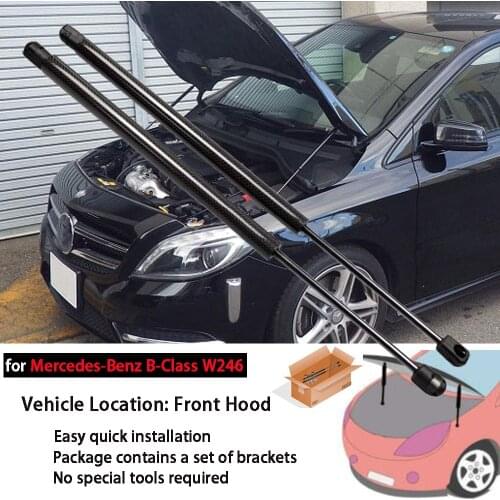 Damper for 2011-2019 Mercedes-Benz B-Class W246 Front Bonnet Hood Modify Gas Struts Lift Support Shock Accessories Absorber