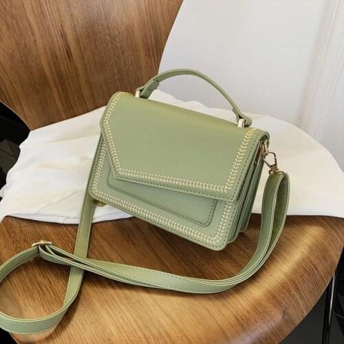 Elegant Embroidery ladies handbag small 2021 new Women Shoulder Bag High quality PU Leather flap Messenger bag for female totes