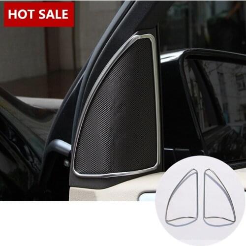 ABS Car Door Speaker Edge Cover Trim For Benz ML W166 2012-2015 GL X166 2013-2015 2pcs Car accesories interior Car Trim