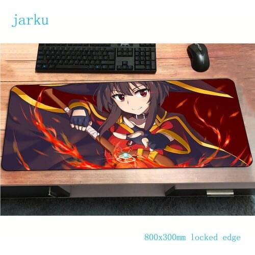 Megumin mats 800x300x3mm Professional gaming mouse pad big keyboard mousepad Indie Pop notebook gamer accessories padmouse mat