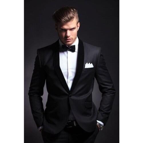 Fashion men suit 2019 slim fit men suits latest coat pant design wedding party blazer groom tuxedos costume homme JACKET+PANTS