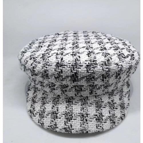 MOQ5Fashion Winter Woolen Beret Hat Women 2020 Autumn Fiddler Cap Hat French Style Flat Caps High Quality Casual Stry Beret Hats