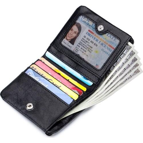 Wholesale Price Casual Genuine Leather Money Bag Wallet Retro Mini Short Coin Wallet For Men