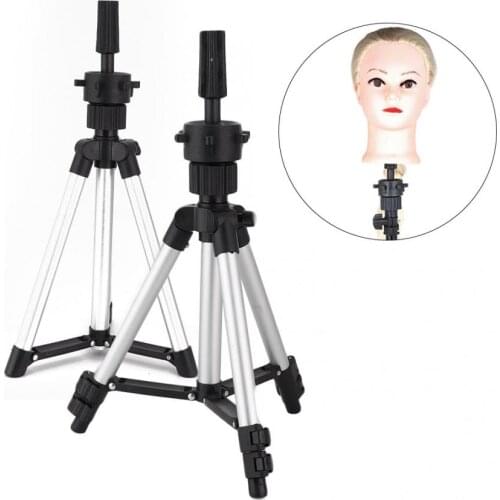 Wig Head Stand Wig Head Mould Holder Stand Bracket Hairdressing Training Tool Tripod Wig Stand