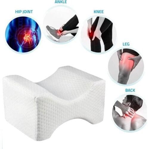 Memory Foam Knee Leg Pillow Bed Cushion Sleeping Pad Shaping Leg Sciatica Relief Pregnancy Maternity Pillows Bed Support Cushion