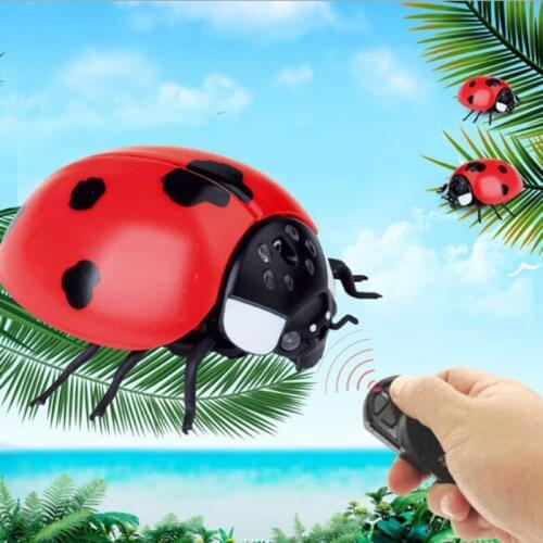 Remote Control Ladybug Creative Toy Remote Control Seven-Star Ladybug Child Simulation Infrared Electric New Strange Ladybug Pet