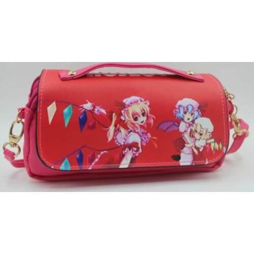 Cartoon Touhou Project Hakurei Reimu PU mini Handbag Soft Shoulder Messenger bag fashion student gift