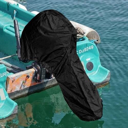 Waterproof Full Outboard Motor Cover All-round Protective Cover For Boat Motor Dustproof Protect Marine Canvas