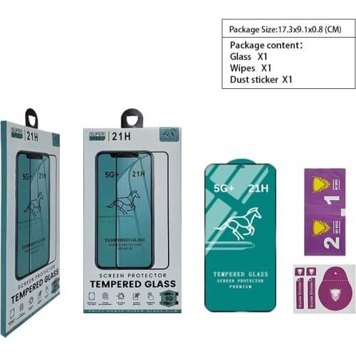 High Quality Full Glue Premium Tempered Glass Coverage Screen 0.3mm with Package For iPhone 12 series