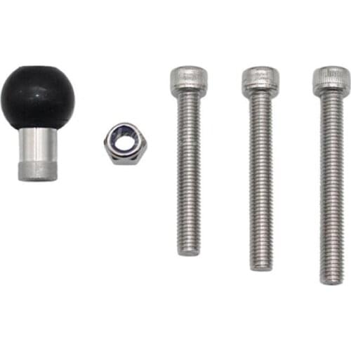 Motorcycle Bike Scooter Handlebar Clamp Ball Mount Base Replacement for Mount Action Cameras Phone Holder Bolt Bracket