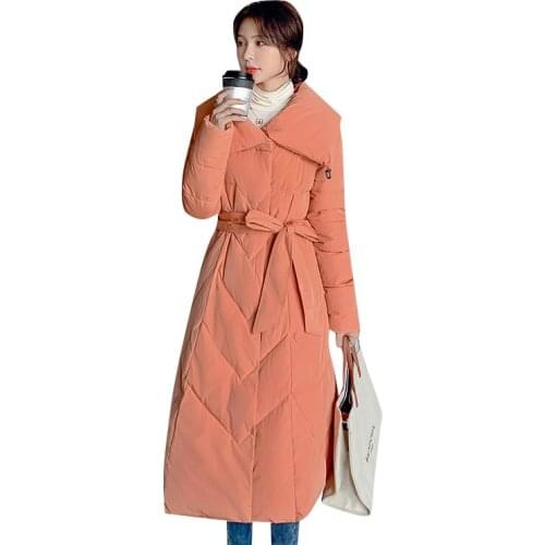 ISENMAL Winter Coat Women Winter Ladies Coat Long Parkas Oversize Jacket Women Bright Glossy Winter Thick Down Jacket