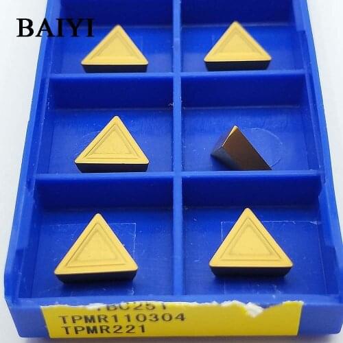 10pcs TPMR110304 YBC251 carbide insert TPMR110304 Cutting tools Free shipping brand CNC blade