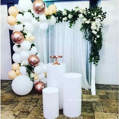 3pcs/set）Acrylic White Round Plinth Support Customize Party & Holiday DIY Decorations senyu1633