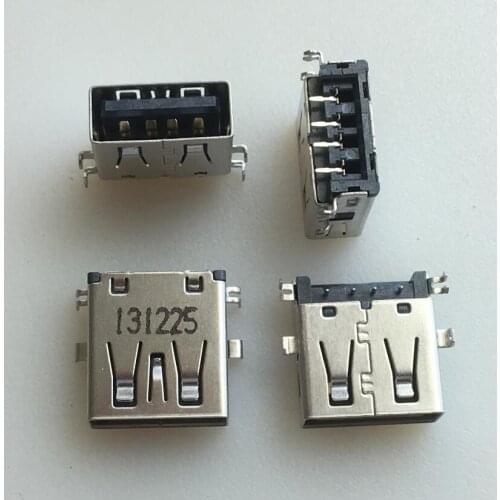 5PCS)New notebook USB socket USB 2.0 female plug 90 degree USB connector