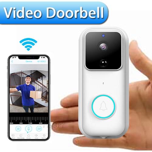 Wifi Doorbell 1080P Wireless Video Call Two Way Audio Smart Home Ring Remote Control Digital Outdoor Door Peephole Bell Camera