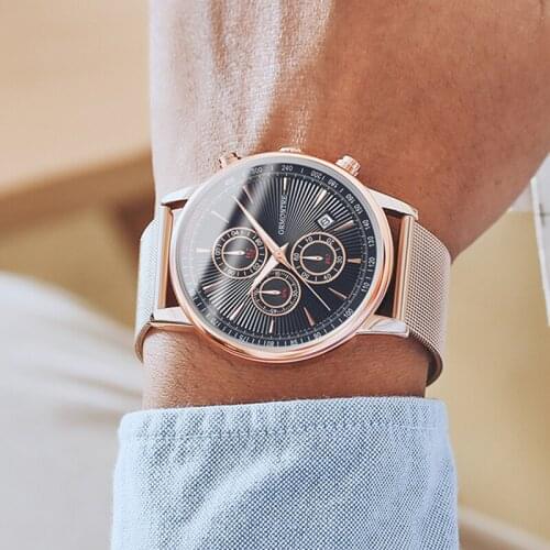 New Watch Top Brand Man Watches with Chronograph Sport Waterproof Clock Man Watches Military Luxury Mens Watch Analog Quartz