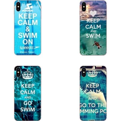 Pattern Phone Cases For Xiaomi Mi note 9 10 mi10 mi9 mi8 pro lite SE Mi A1 A2 A3 CC9 CC9E 9T Keep Calm And Go Swim