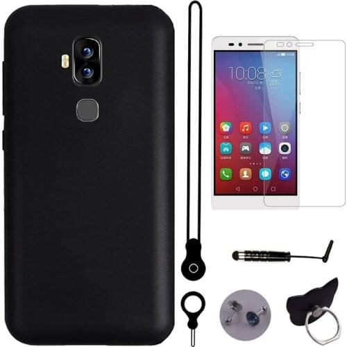 TienJueShi Business Protect Glass Film Holder Leather Cover Case For Blackview S8 5.7 inch TPU Silicone Shell Wallet Etui Skin