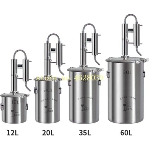 New 12L Wine Alcohol Ethanol Distiller Guzzle Moonshine Still Stainless Copper Home Brewing Kit