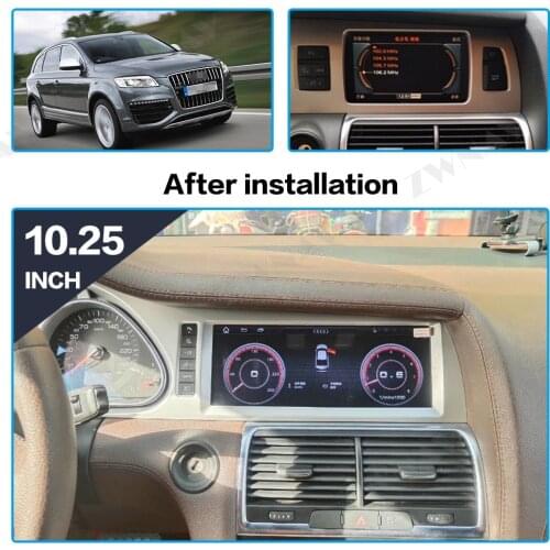For AUDI Q7 2006-2015 Android 10.0 8+128G Screen GPS Navi Head unit Dash Auto Multimedia Player Auto Audio Radio Recorder Stereo