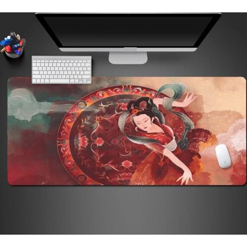 Chinese Retro Girl Advanced Mouse Pad Unique Best-Selling Customizable Natural Rubber Notebook Pad Best Game Gift Give Gamer