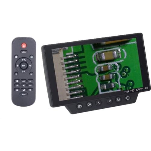 16MP Microscope Camera Sony Sensor FHD HDMI USB Industrial WIFI Digital Magnifier with 5" Screen for PCB Repair Soldering