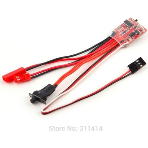 Mini 20A 30A ESC Motor Speed RC ESC 2KHz Forward Reverse Brush Brake RC 2S For Controller Boat Car Prototank Top Regulator