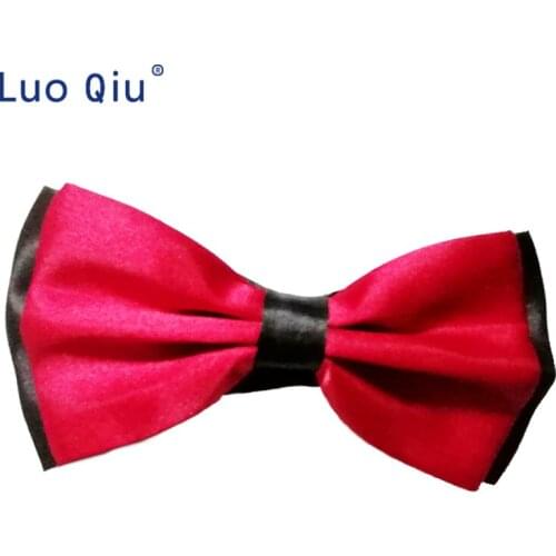 Solid Parent-Child Bowtie Set Charming Kids Pets Adult Family Butterfly Satin Party Dinner Wedding Design Cute bow tie Accessory