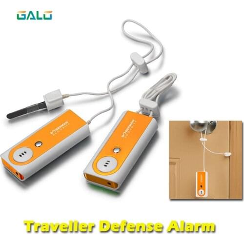 Security Traveller Defense Alarm Indoor Security Protection Portable Door Alarm with Flash Light Sensor Detector 100dB