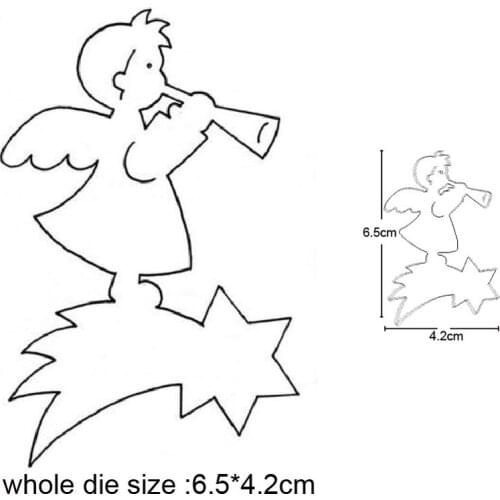 Christmas Doll Stars Metal Cutting Dies for 2020 New Stencils dies DIY Scrapbooking dies Embossing Album Cards Making Craft dies