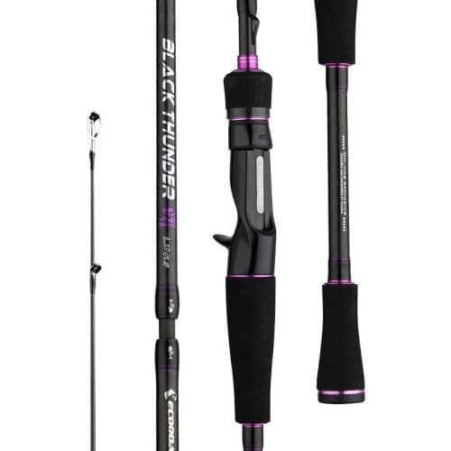 Ecooda Black Thunder Series Protable Lure Fishing Rod Multi Sections