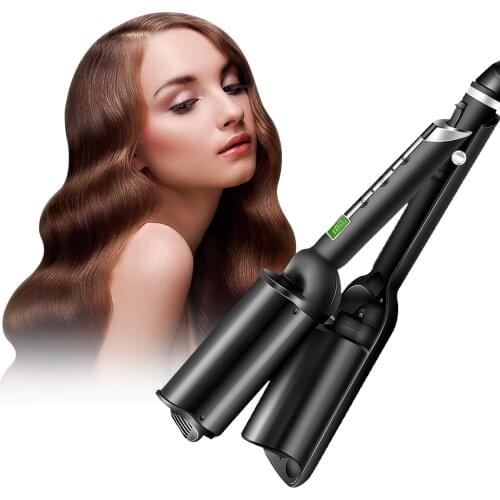 Professional Triple Barrel Hair Curler Ceramic Electric Curling Iron Roller Curl Wand Waver Styling Tools Hair Styler