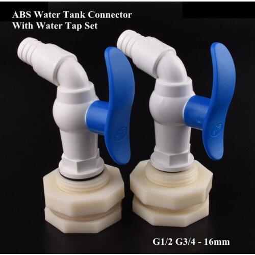 G1/2 3/4 To 16mm Water Tap Water Tank Connector Set Aquarium Fish Tank Hose Joints Watering Irrigation Adapter Car Wash Joint