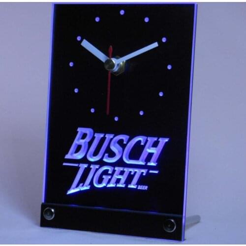 Tnc0481 Busch Light Table Desk 3D LED Clock
