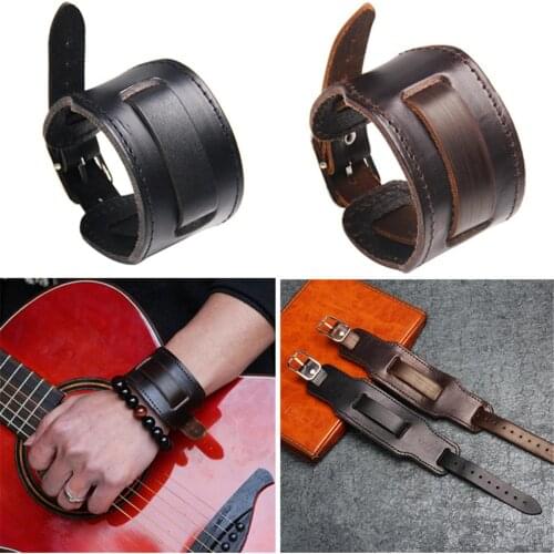 Vintage Leather Biker Bracelet Bangle Unisex Wristband Punk Rock Jewelry Gift