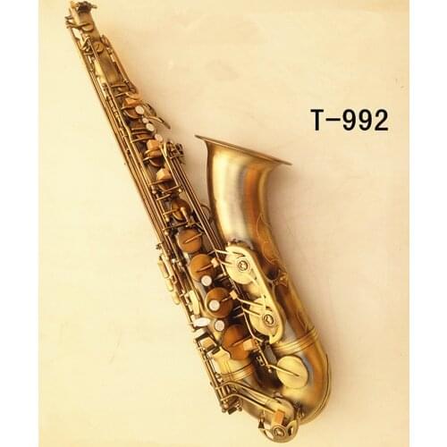 High Quality Brand Tenor Saxophone Antique Copper Bb-flat Tenor Sax Retro Bronze Mouthpiece and case